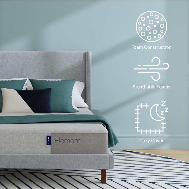 Casper Sleep Element 10" Medium Firm Memory Foam Mattress, Queen