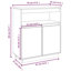 Solid Wood Accent Cabinet