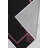 Petras Toile Machine Made Flatweave Polyester Area Rug in Black/Pink-1462155620