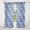 Motif victorien cobalt I I - rideau bohémien - obscurcissant velours - 1 panneau