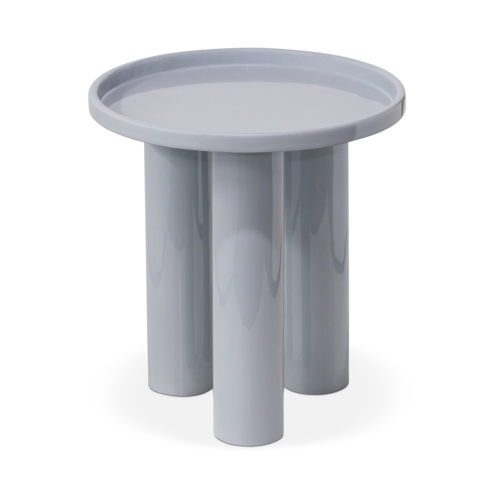Isthia End Table, Pearl Blue