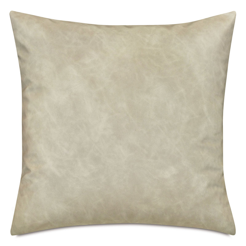 Evelina Faux Leather Decorative Pillow, Square 22"