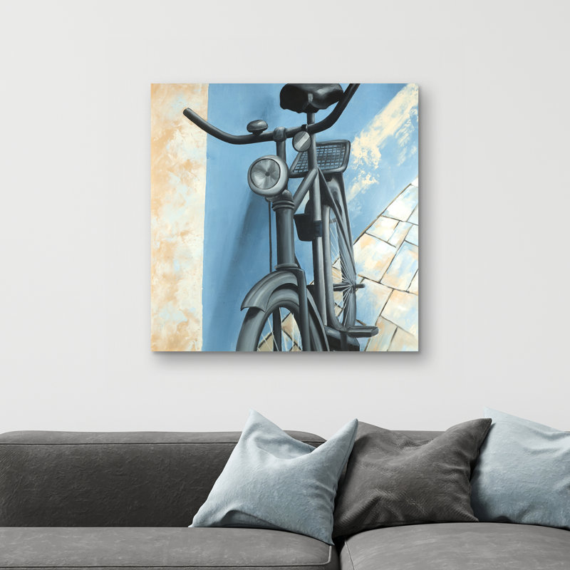 Abandoned bicycle - 32"x32" art on canvas