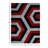RugGuy Geometric Modern Area Rug - Red & Black Hexagon - for Living Room, Dining Room - 5'3" x 7'3" , Shed-Free, Easy to Clean-1487272815-1480576774
