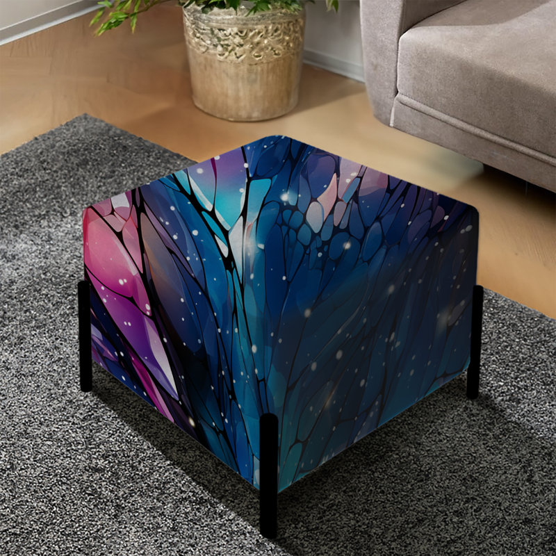 Repose-pieds bleu et rose Stardust Glint