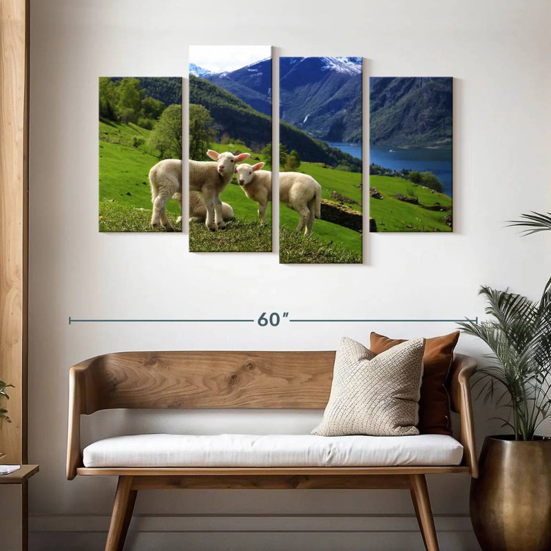 Brampt Norwegian Sheep, 32"H x 52"W