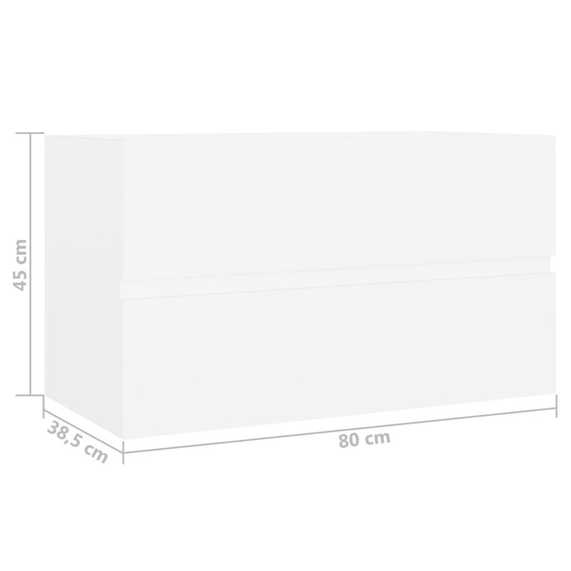 Madora Bathroom Storage, White