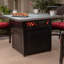 Table de foyer d'extérieur au propane en acier Donovan H 30,71 po x l 37,8 po avec couvercle Donovan-128769490
