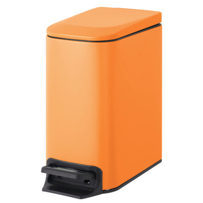 Small Bathroom Trash Can with Lid Soft Close
