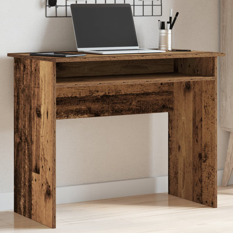 Wabash Computer Desk, Old Wood