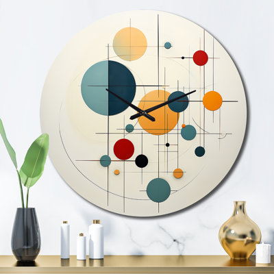Horloge murale en métal Distant Galaxies