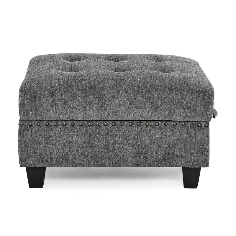 Chenille en gris pour modulaire modulaire, structure en bois massif, rembourrage en éponge à haute densité, conception de tissu, assemblage et assemblage de bricolage, support de patin, structure de bureau à domicile idéale, housse, multiples