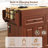 80.63" Extendable Kitchen Island With Power Outlet, 2 Storage Drawers, Open Shelves-104978499