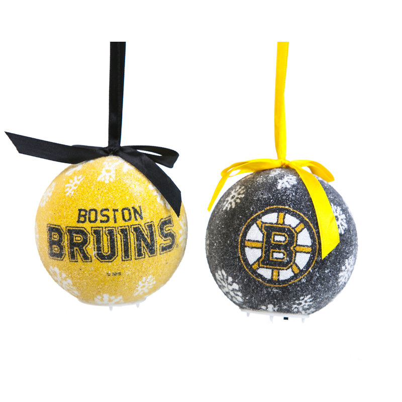 Ensemble d’ornement boule 2 pièces NHL, Boston Bruins