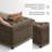 Elegant Tufted Square Storage Ottoman with Hidden Compartment and Nailhead Trim Accent for Living Room, Bedroom, or Home Office-45980474