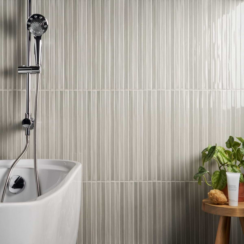 Kanbina 5x18 Brick Glossy Ceramic Mosaic Tile, Chameleon