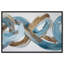 «Azure Flow II», reproduction d'art encadrée bleue et dorée par Art Remedy, cadre doré, 24 x 16-1820742799-1820742899
