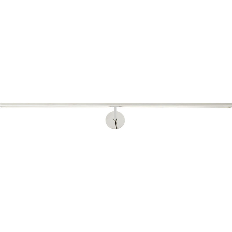 Plural Faceted Picture Light, Polished Nickel, 0.7" H x 30" W x 8.9" D, 20.8