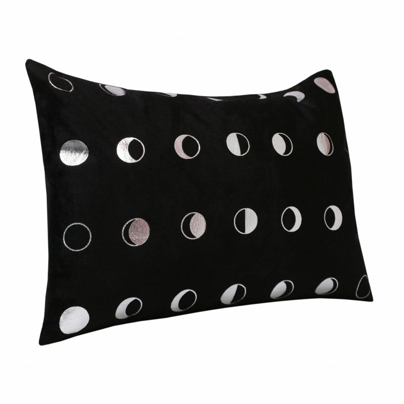 Miley Polyester Blend Lumbar Rectangular Pillow Cover, Polyester