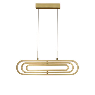 3 - Light LED Geometric Pendant