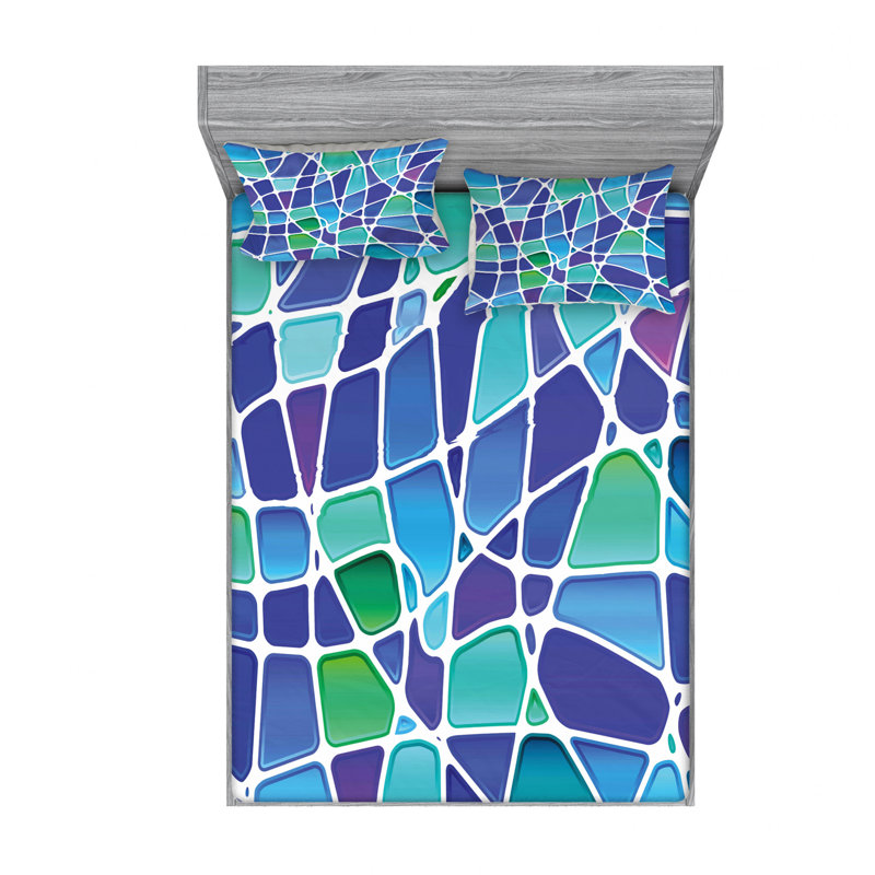 Microfiber Sheet Set, Queen Sheet Set with Fitted Sheet