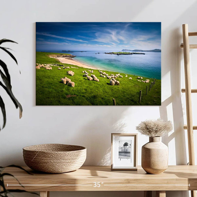 Brampt Sheep In Paradise, 16" H x 24" W