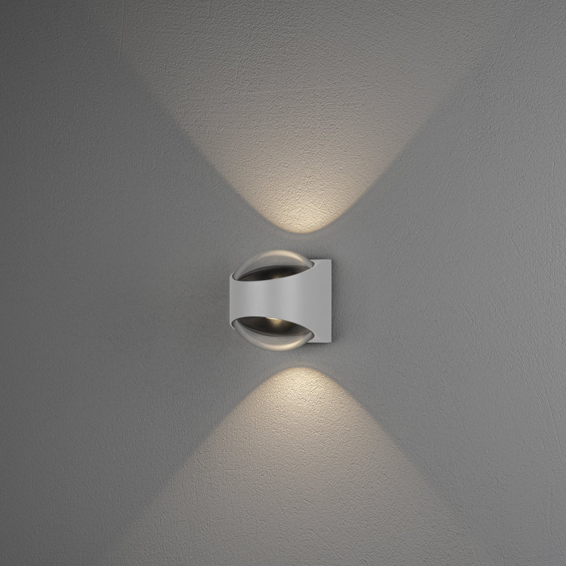 Integrated LED Outdoor Flush Wall Light, White