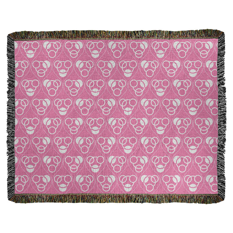 Couverture en coton tissé Classic, L 50 po x L 60 po, Rose
