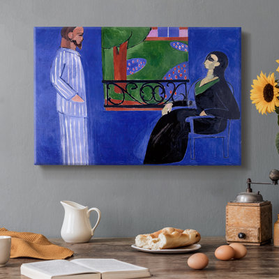 La conversation (La Conversation) - Henri Matisse - Toile tendue avec châssis - 1908-1912