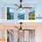 Kemp 52" 3 - Blade LED Modern Classic Ceiling Fan with Remote Control and Light Kit Included-2009111799