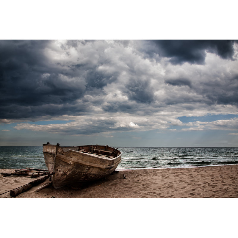Boat Docked - Wrapped Canvas Print, 81cm H x 122cm W x 3.8cm D
