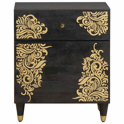 50cm W Solid Wood Bedside Table