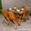 Rectangular Wooden Folding Outdoor Dining Table