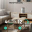 DREO Pi. Purificateur d'air intelligent, filtre HEPA H13, 5 modes, éclairage ambiant et minuterie 12H en blanc