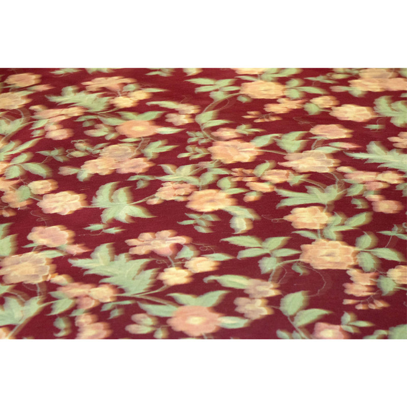 Handmade Silk and Wool Area Rug