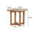 Tranice Square Acacia Outdoor Side Table , 18'' in. W 18'' in. D
