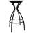 Upholstered Round Counter Height Bar Stool With Footrest For Kitchen & Dining Room (Set Of 2)-293089196