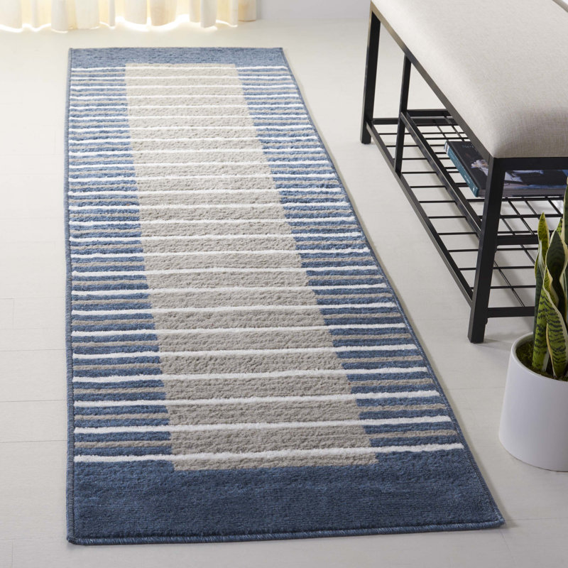 Bedoya Performance Striped Rug, Runner 2'2" x 8'