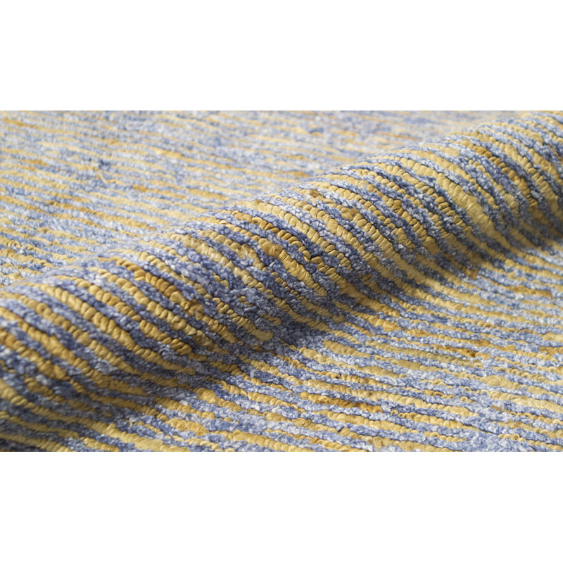 Area Rug in Dark Blue/Natural