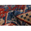 Tapis mamelouk bleu marine noué à la main de conception unique 9 pi 0 po x 12 pi 0 po