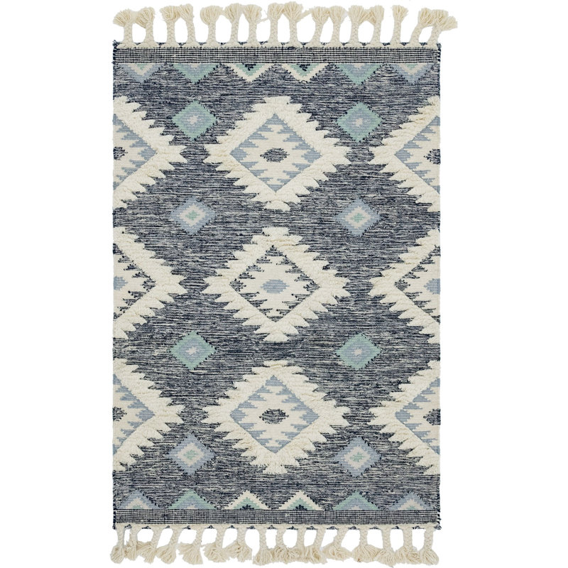 Alenah Wool Southwestern Indoor Rug, Rectangle 4' x 6'