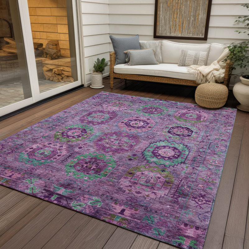 Machine Washable Indoor/Outdoor Chantille ACN2228 Panel Rug, Rectangle 9' x 12'