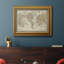 Carte du monde de Mitchell - impression sur toile encadrée-1795241356