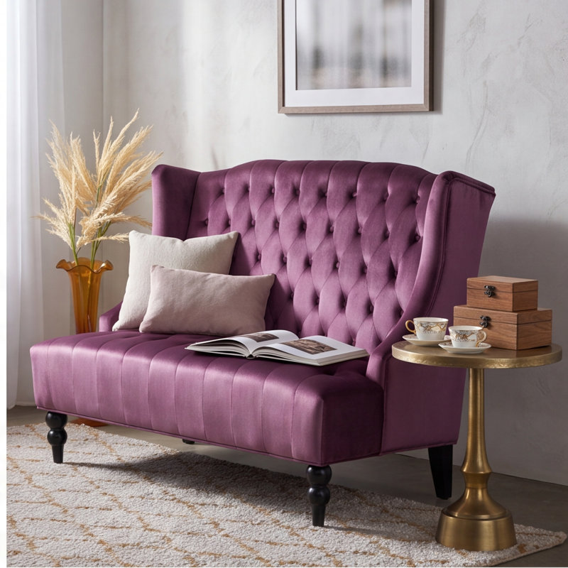 50.25'' Velvet Loveseat