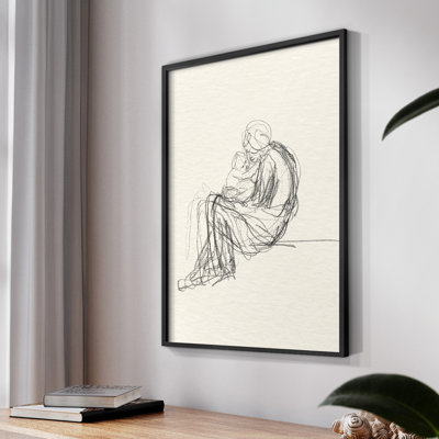 Croquis rétro Lxxix - impression encadrée