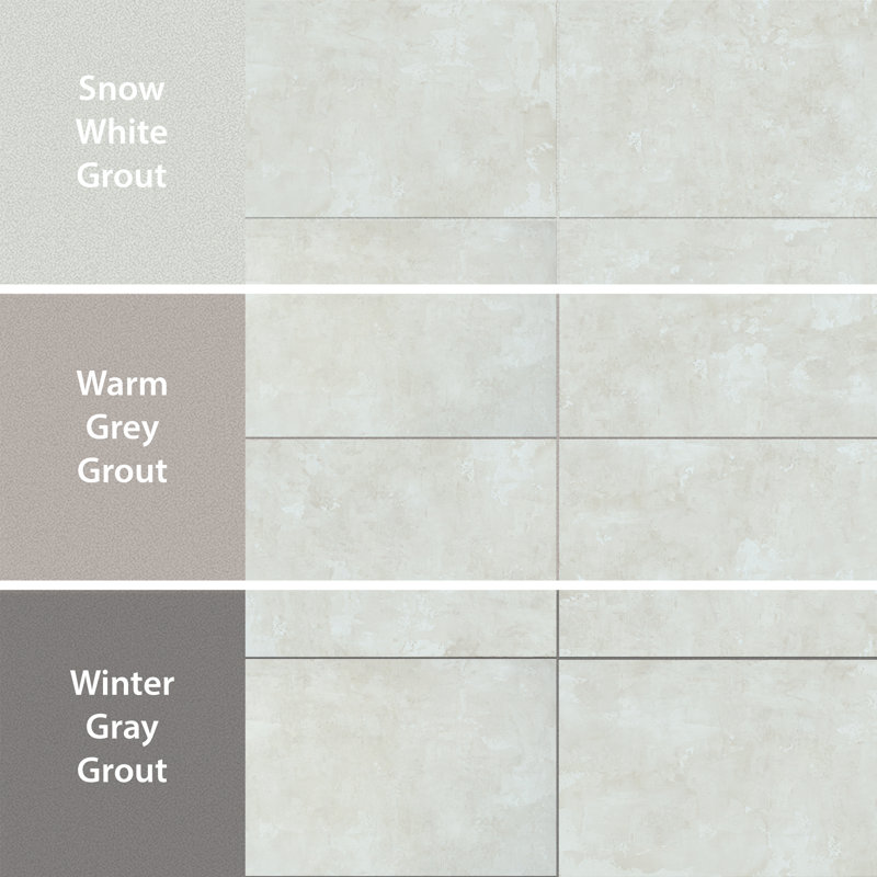 Pictura 23-1/2 In. X 47 In. Porcelain Floor And Wall Tile, White