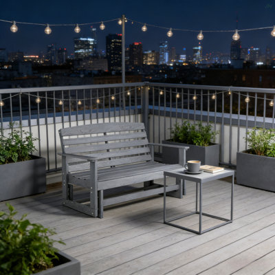 Patio Bench,Outdoor Glider Bench,Loveseat Patio Glider Bench