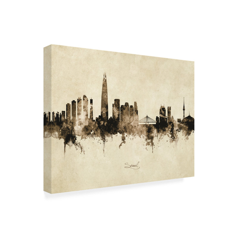 Art sur toile de Michael Tompsett, H 14 po x l 19 po x P 2 po