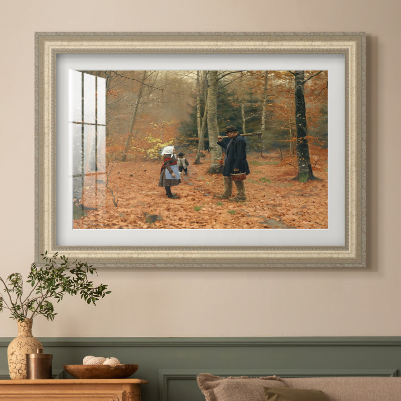 Le Bûcheron et ses enfants, 1886 - Hans Andersen - Reproduction encadrée sur mesure, 16x22 INNER SIZE, Framed Print with Mat
