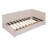 Upholstered Daybed With 2 Storage Drawers Twin Size Sofa Bed Frame No Box Spring Needed, Linen Fabric (Daybed)-609668590